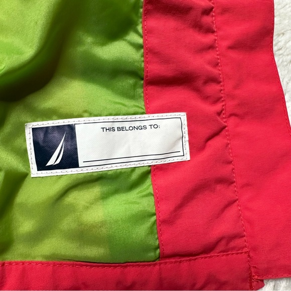 Nautica Full Zip Waterproof Hooded Windbreaker Jacket Girl’s 12-18M - Picture 12 of 12